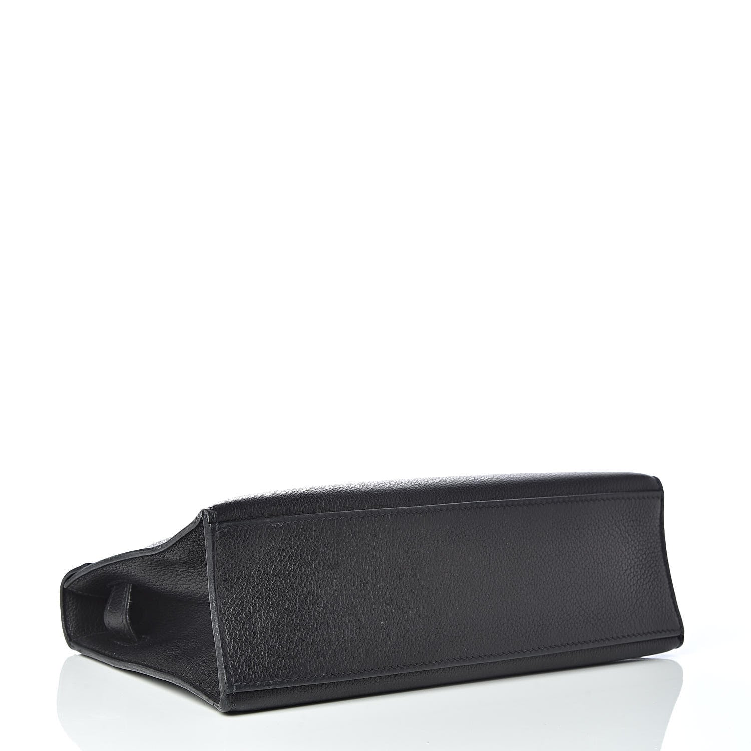 Hermes Evergrain Kelly Pochette Clutch Black 4 of 19
