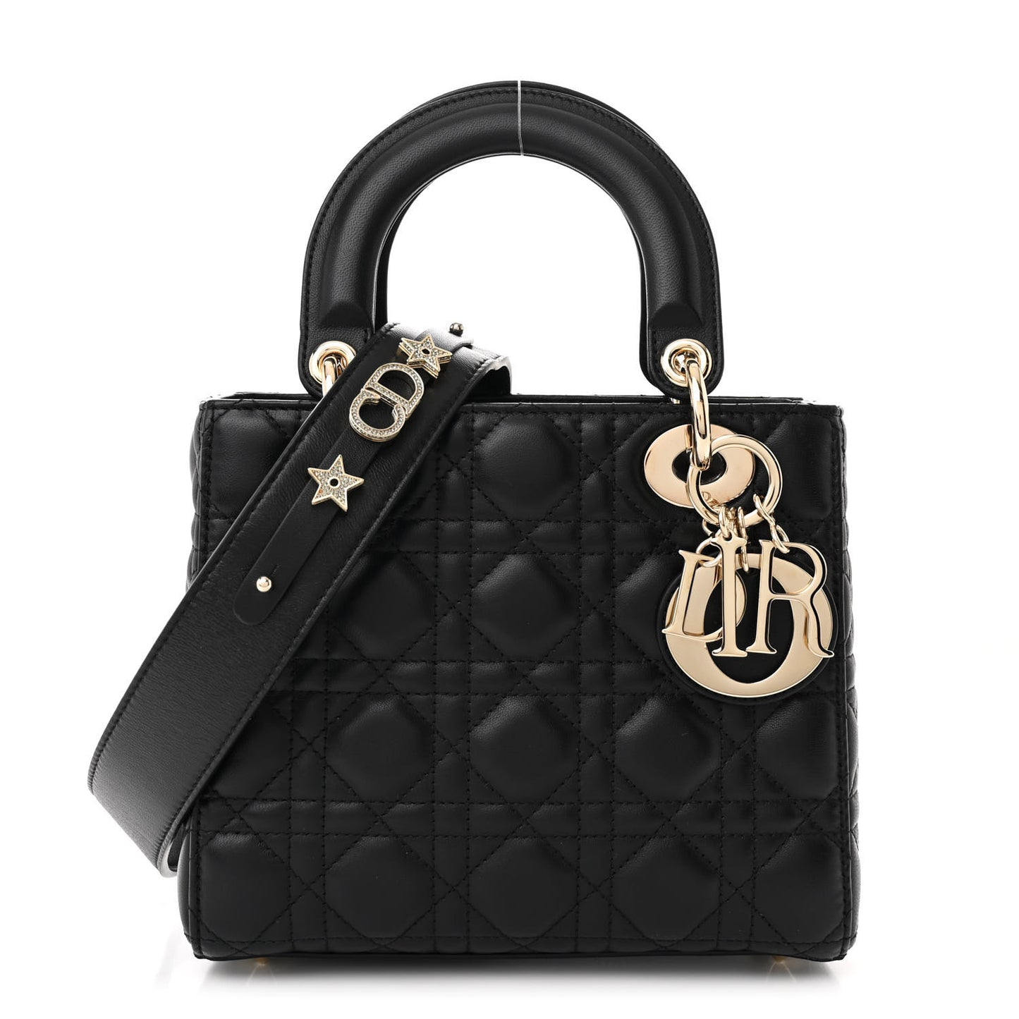 Lambskin Cannage Small My ABCDior Lady Dior Black