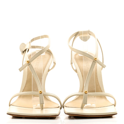Bottega Veneta Lambskin Studded Stretch Multi Strap 90mm Sandals 38 Sea Salt 2 of 10