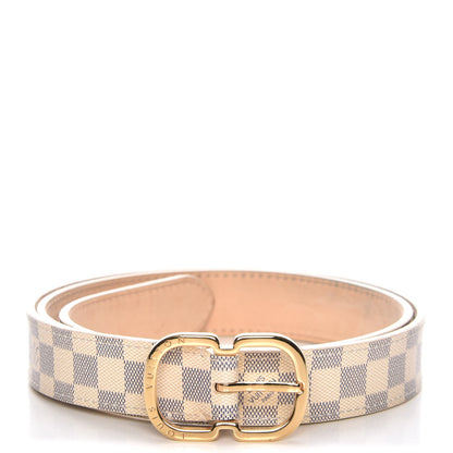 Louis Vuitton Damier Azur 25mm Mini Belt 85 34 1 of 7