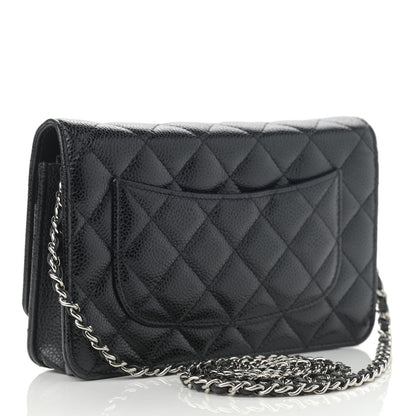 Chanel Caviar Quilted Wallet On Chain WOC Black 3 of 12