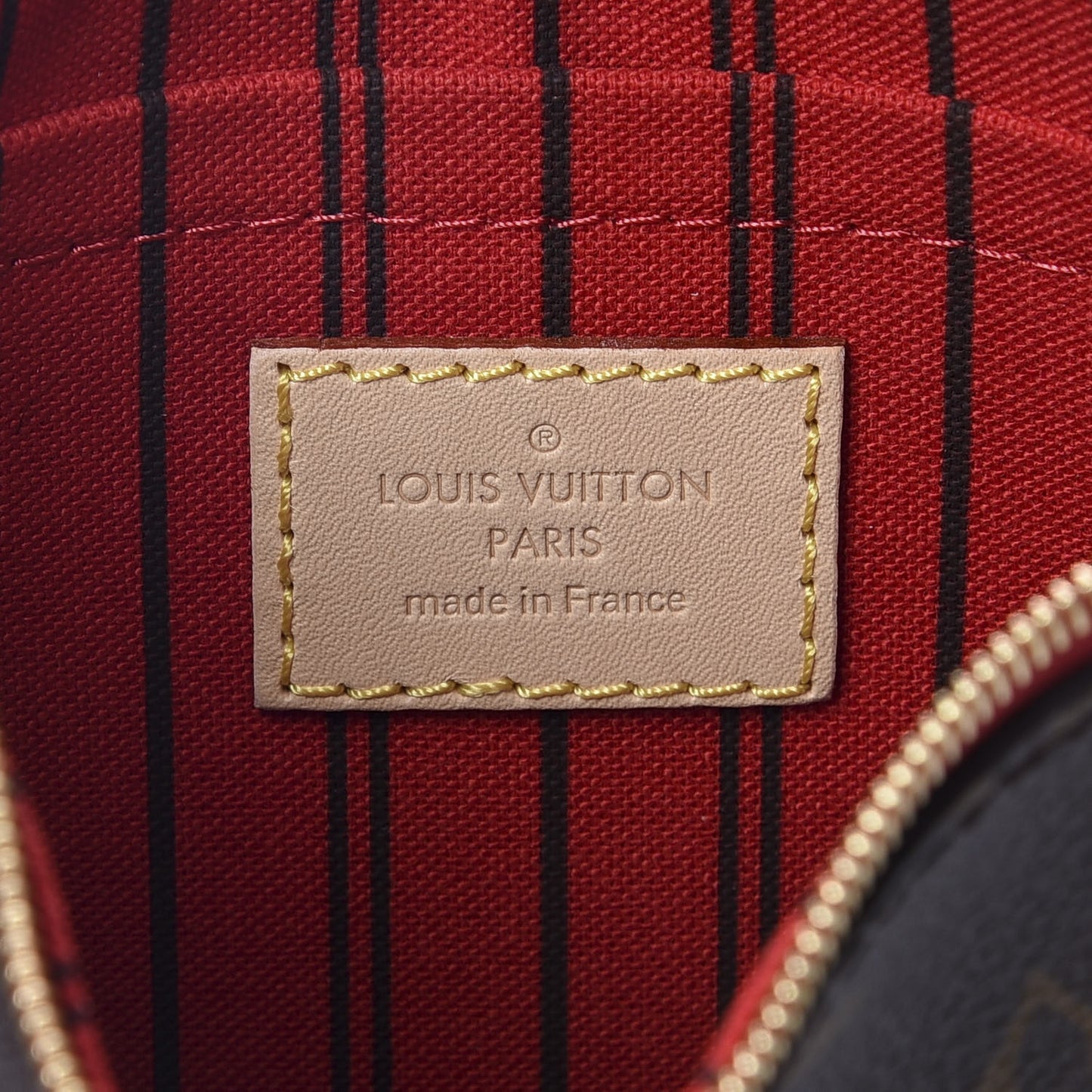 Monogram Neverfull MM GM Pochette Cherry