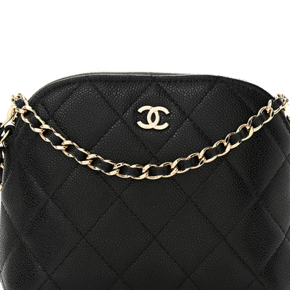Chanel Caviar Quilted Classic Clutch With Chain Black 8 of 10