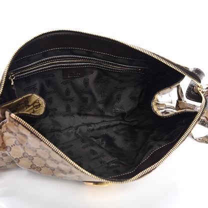 Gucci Crystal Monogram Large Hysteria Clutch Brown 5 of 7