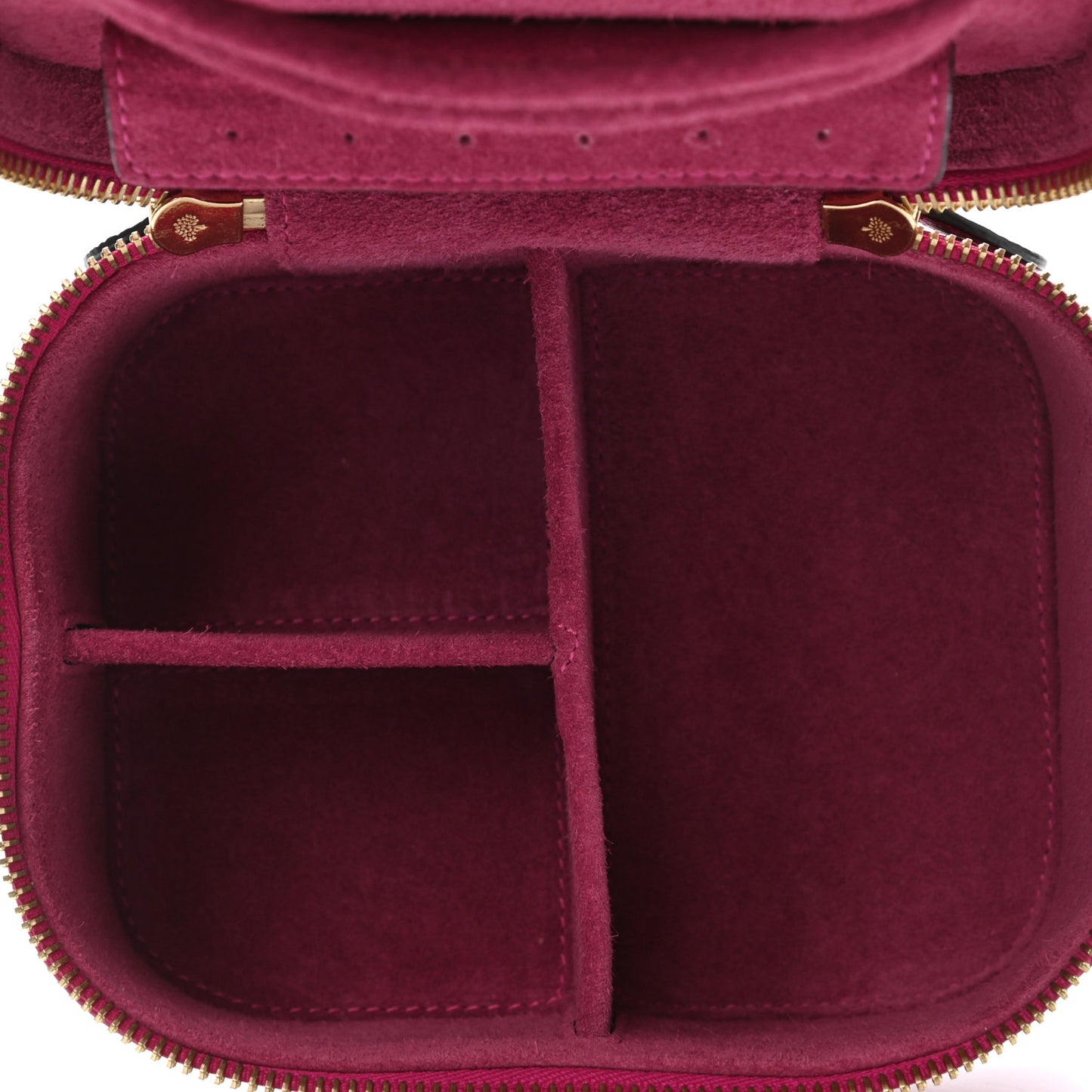 Glossy Goatskin Jewelry Case Mulberry Pink