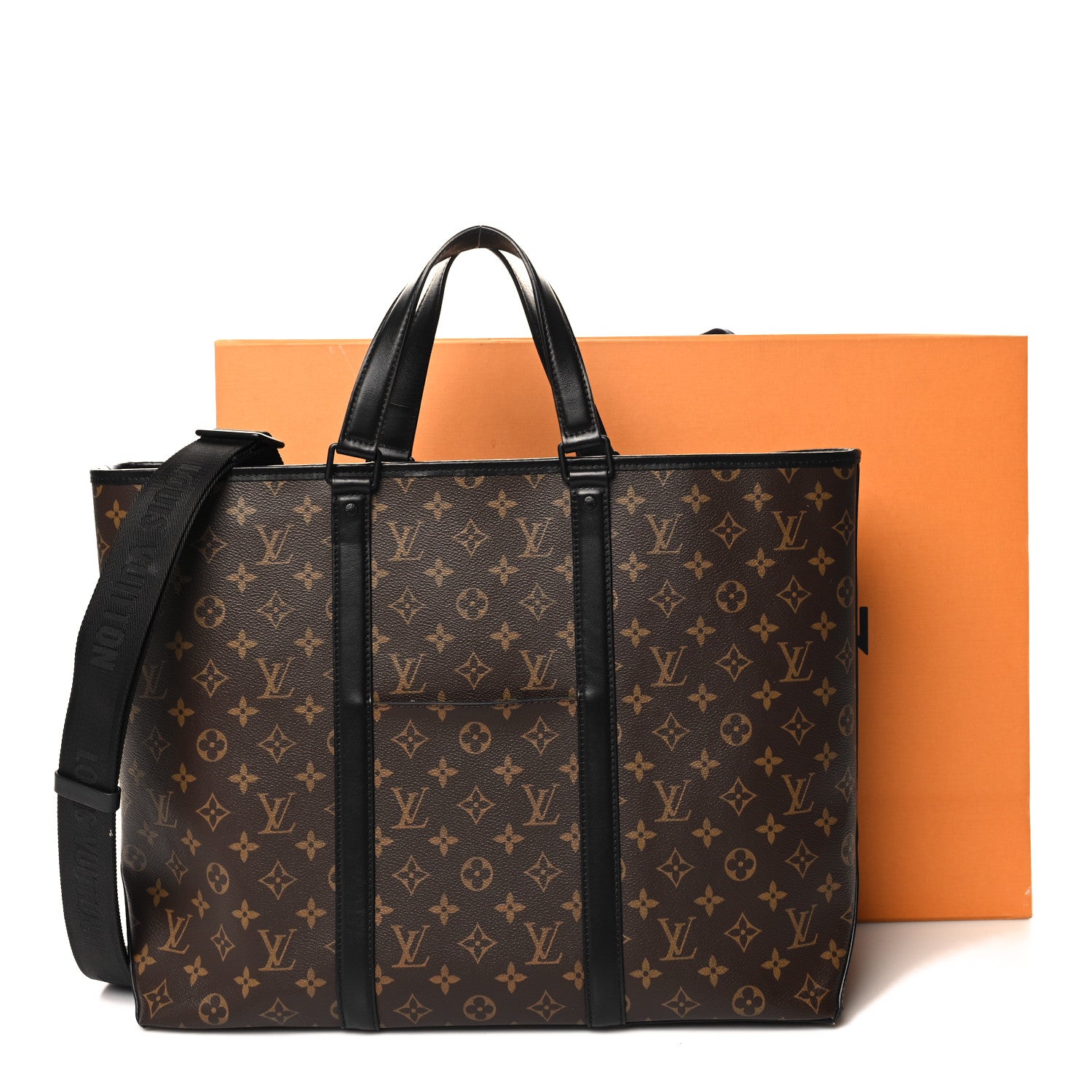 Louis Vuitton Monogram Macassar Weekend Tote GM 10 of 10
