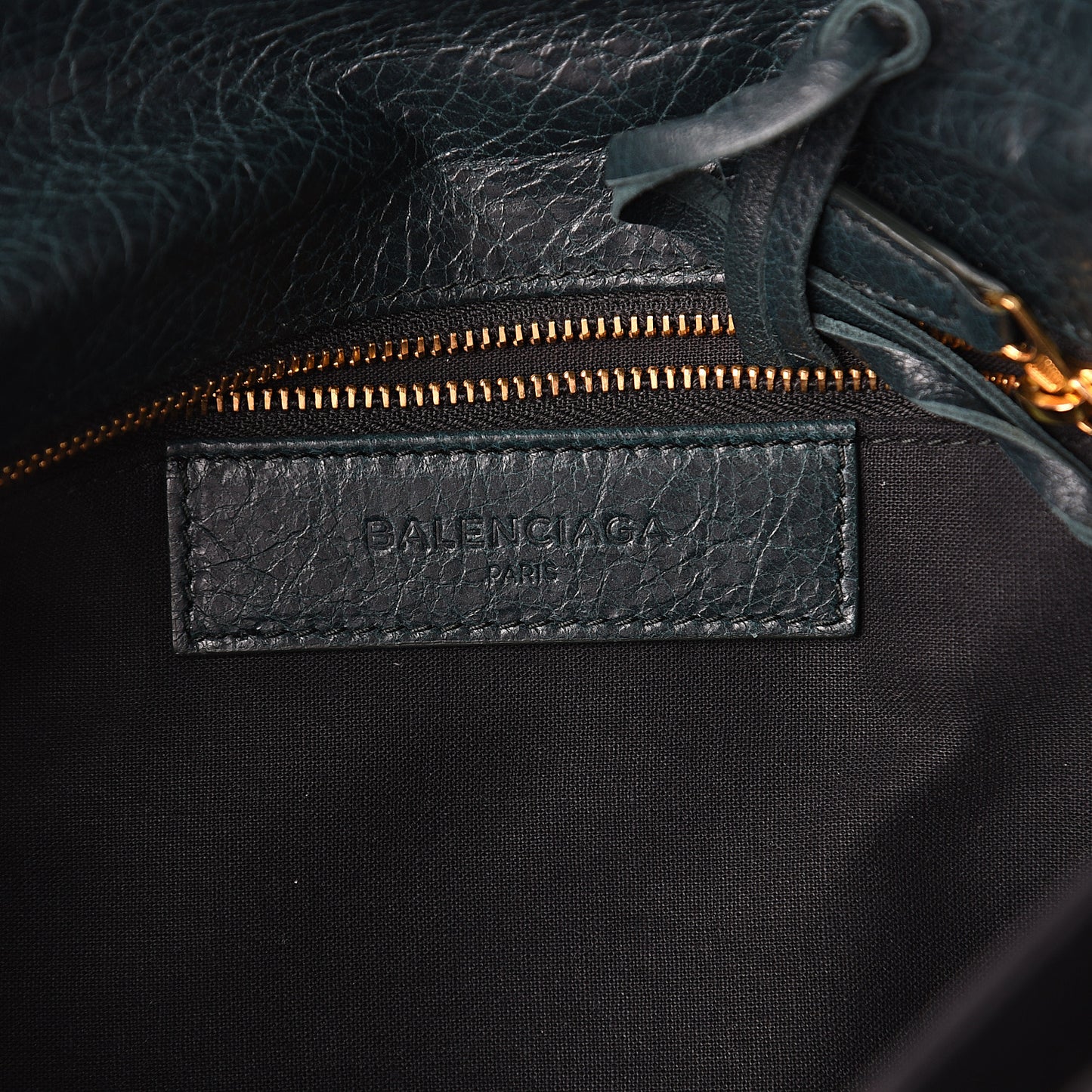 Agneau Giant 12 Gold Hardware Envelope Strap Clutch Vert Pinede