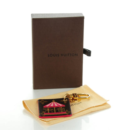 Louis Vuitton Monogram Illustre Carousel Bag Charm Key Ring Pink 7 of 12
