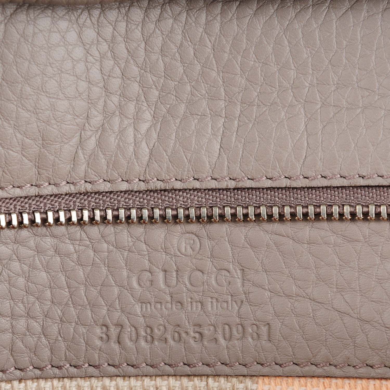 Gucci Cellarius Calfskin Medium Bamboo Daily Flap Shoulder Bag Storm Grey 6 of 6