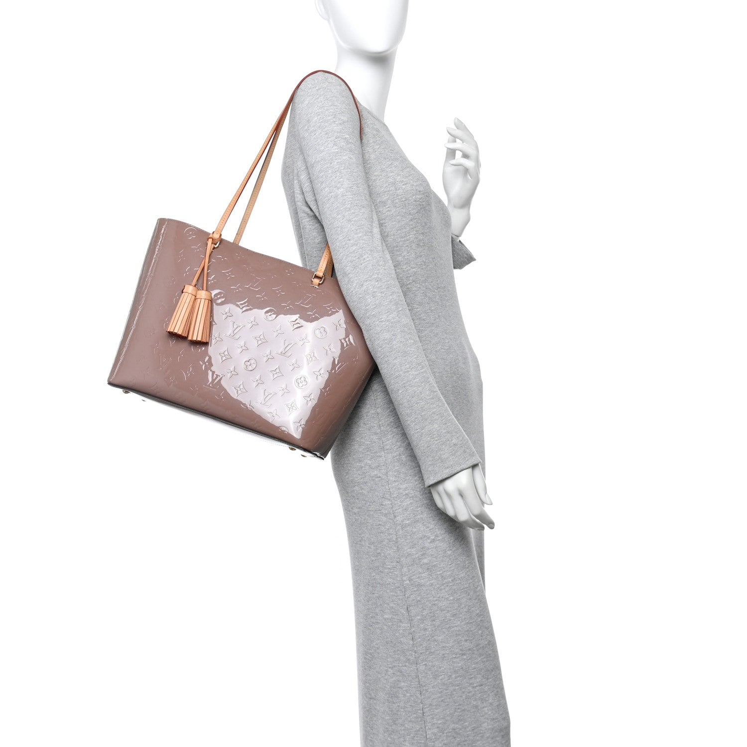 Louis Vuitton Vernis Long Beach MM Rose Velours 2 of 12