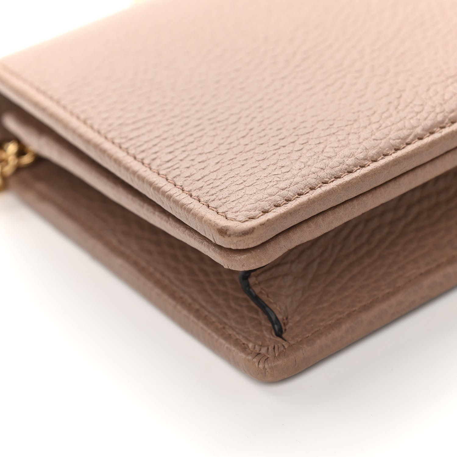 Gucci Calfskin Mini GG Marmont Chain Wallet Porcelain Rose 8 of 10