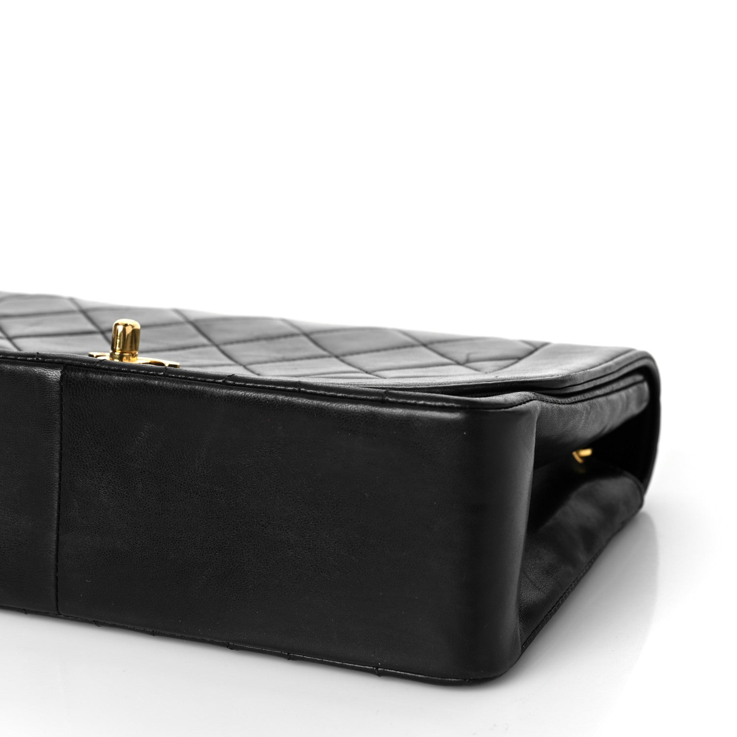 Chanel Lambskin Quilted Medium Single Flap Black 10 of 10