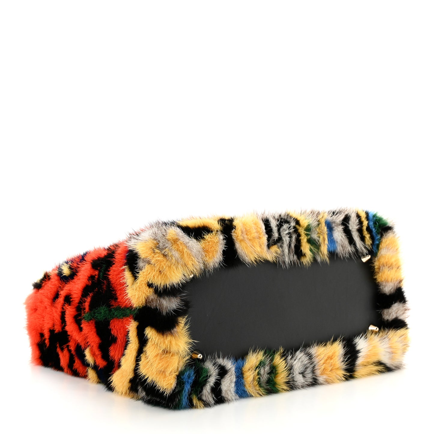 X NAMSA LEUBA Mink Fur Medium Lady Dior Art Multicolor