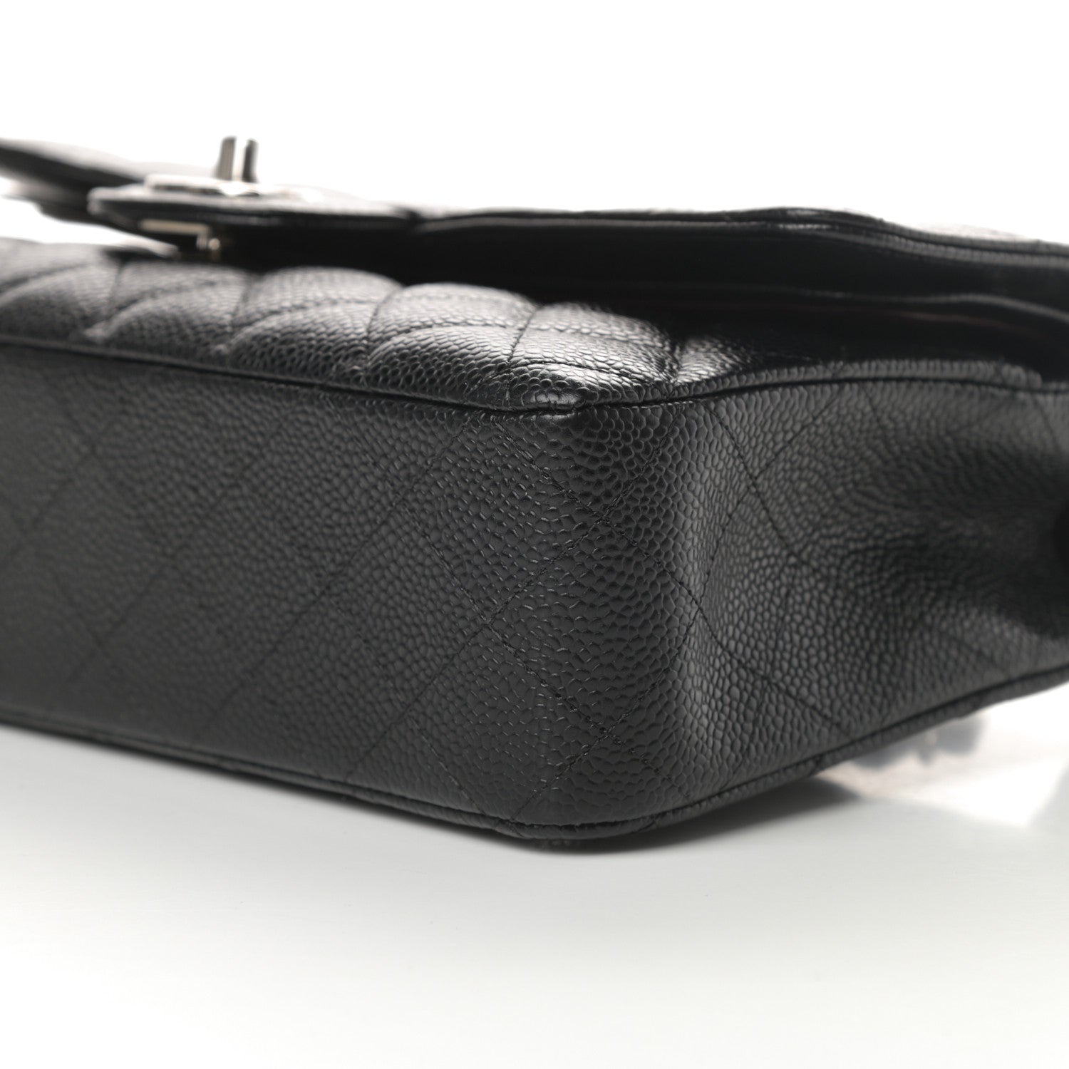 Chanel Caviar Quilted Medium Double Flap Black 10 of 11