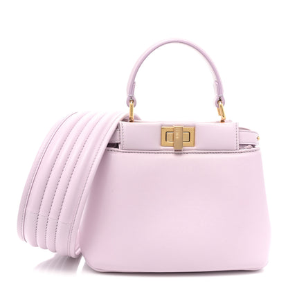 Fendi Nappa Apolo XS Peekaboo Iconic Satchel Anemone 1 of 9