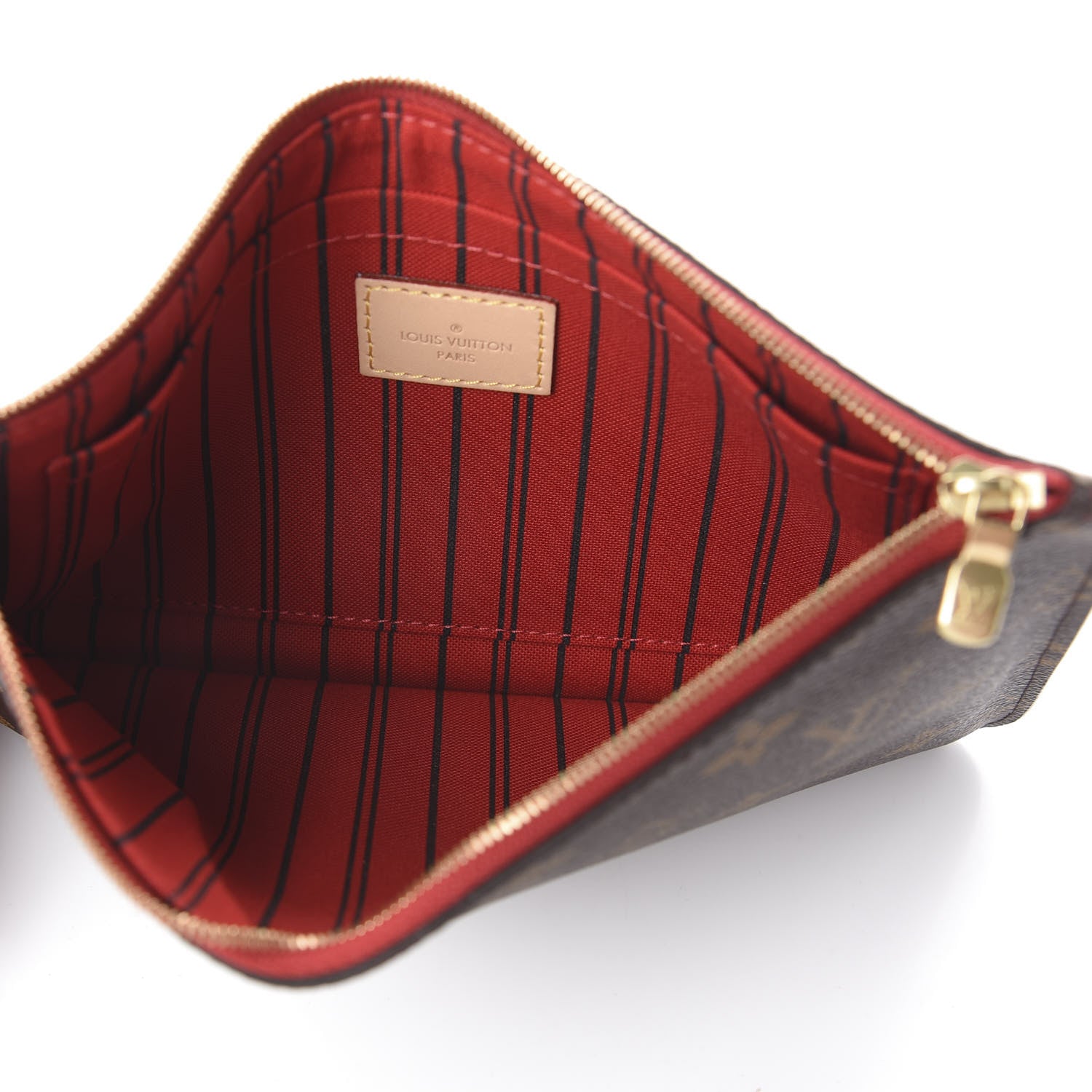 Louis Vuitton Monogram Neverfull MM GM Pochette Cherry 4 of 5