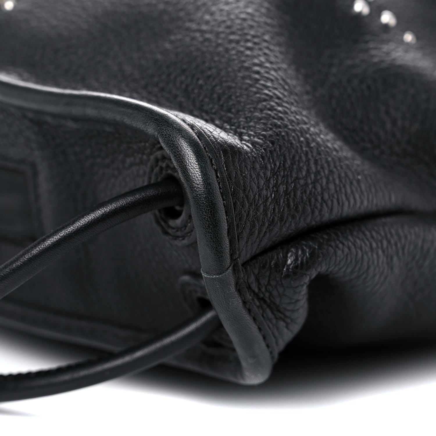 Alexander Wang Pebbled Calfskin Studded Gym Sack Bag Black 7 of 9