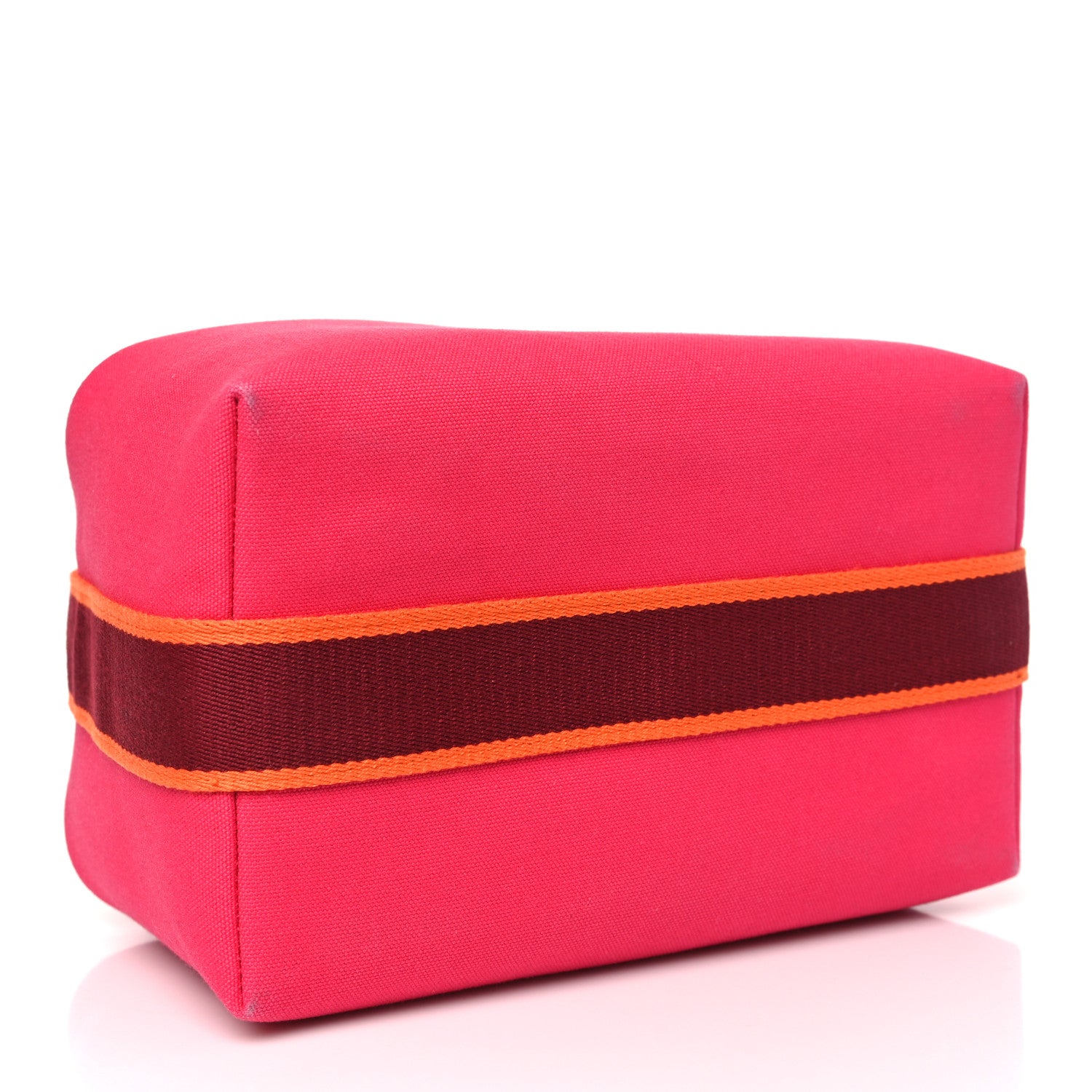Hermes Canvas Large Bride-A-Brac Pouch Hibiscus 4 of 9