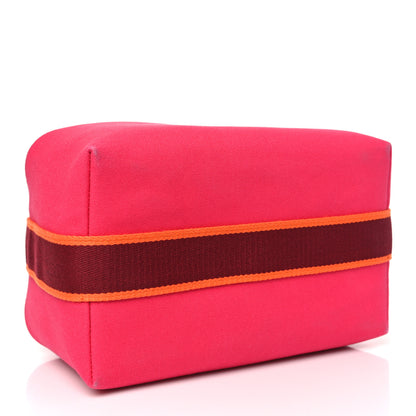 Hermes Canvas Large Bride-A-Brac Pouch Hibiscus 4 of 9