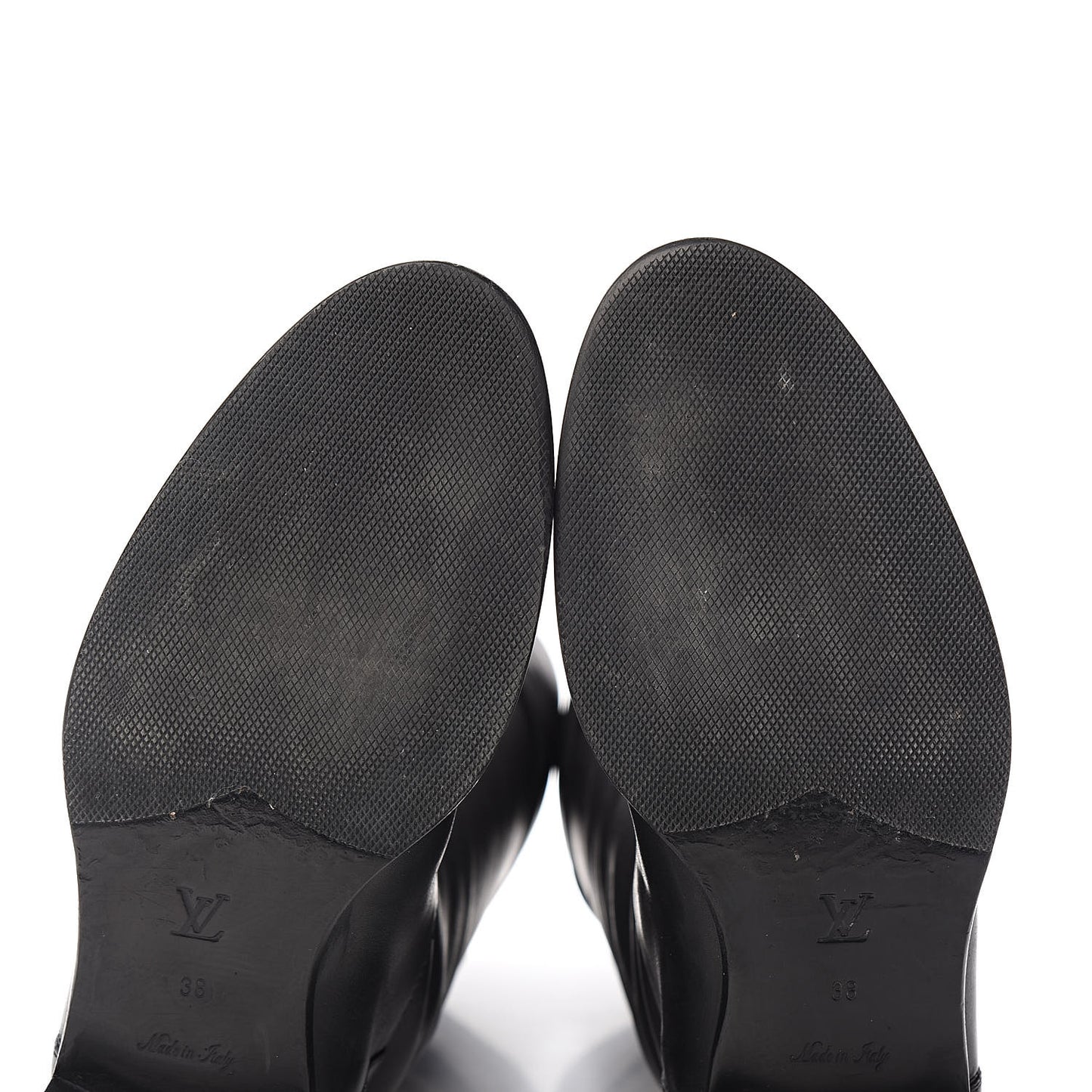 Calfskin Legacy Flat High Boots 38 Black
