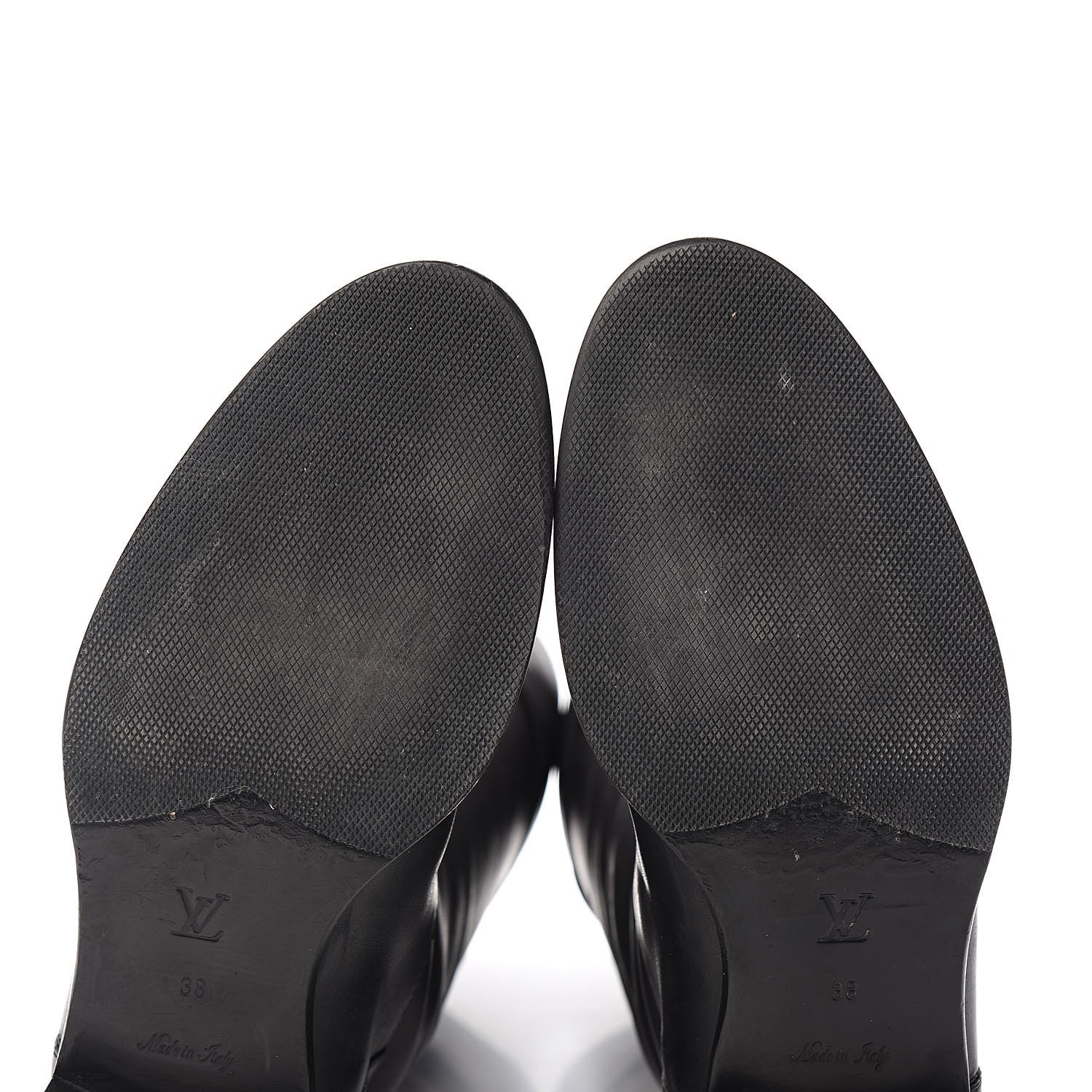 Louis Vuitton Calfskin Legacy Flat High Boots 38 Black 6 of 8