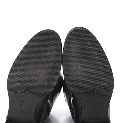 Louis Vuitton Calfskin Legacy Flat High Boots 38 Black 6 of 8