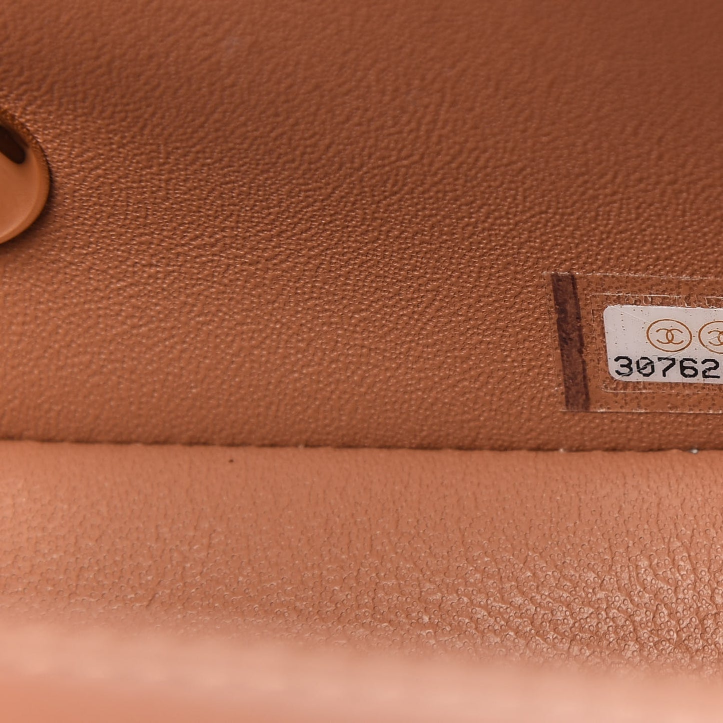 Lambskin Quilted Mini Rectangular Flap Brown