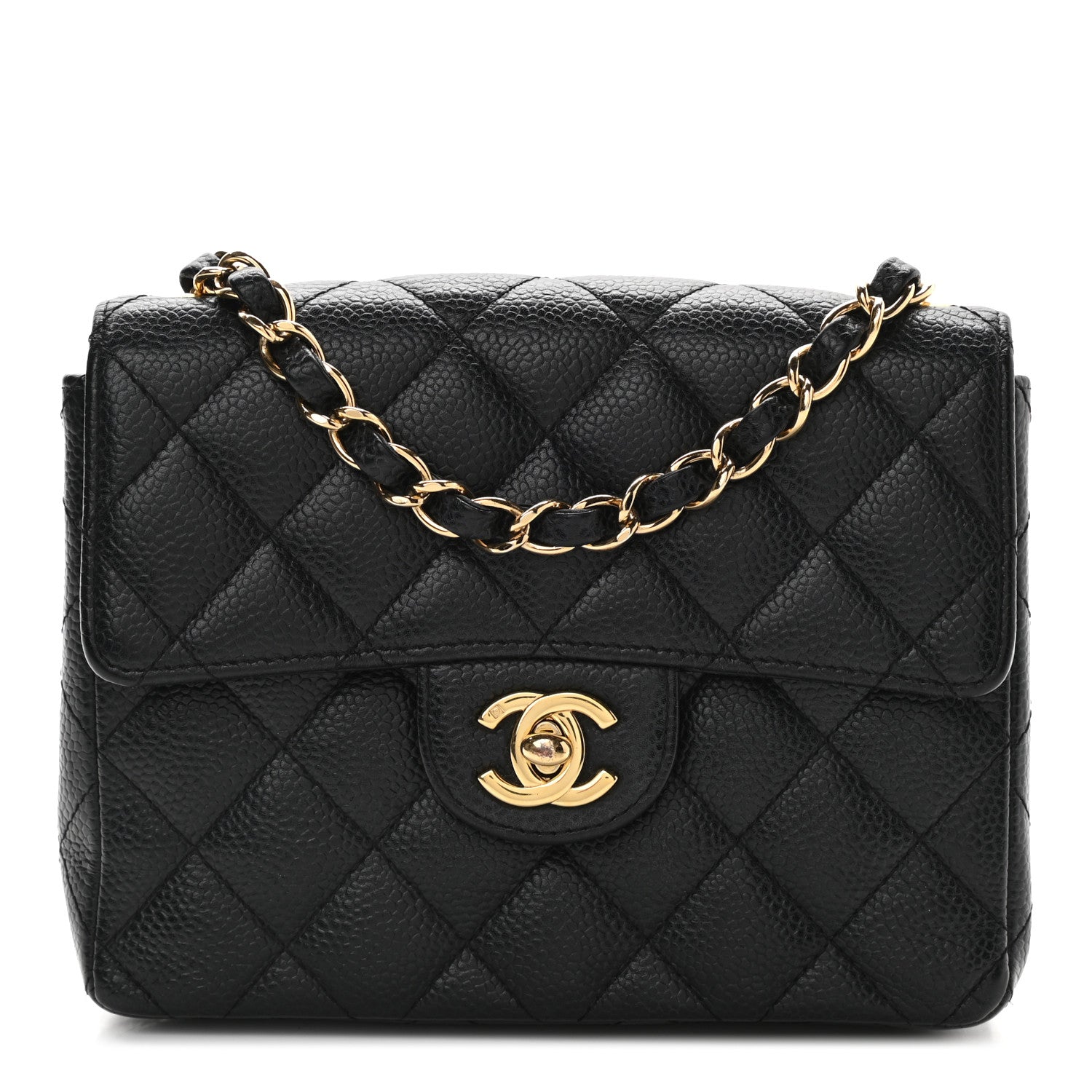 Chanel Caviar Quilted Mini Square Flap Black 1 of 9