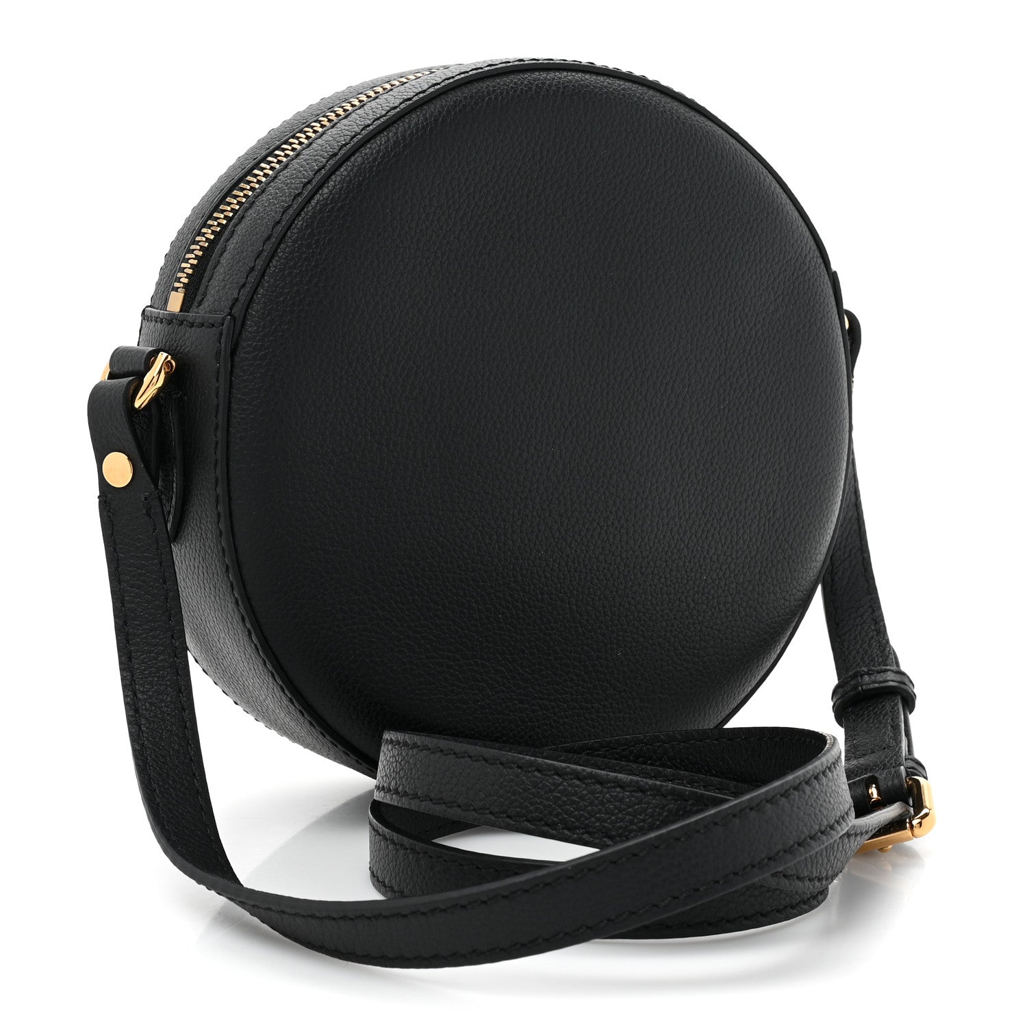 Versace Calfskin La Medusa Round Camera Bag Black 3 of 8