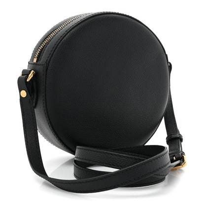 Versace Calfskin La Medusa Round Camera Bag Black 3 of 8