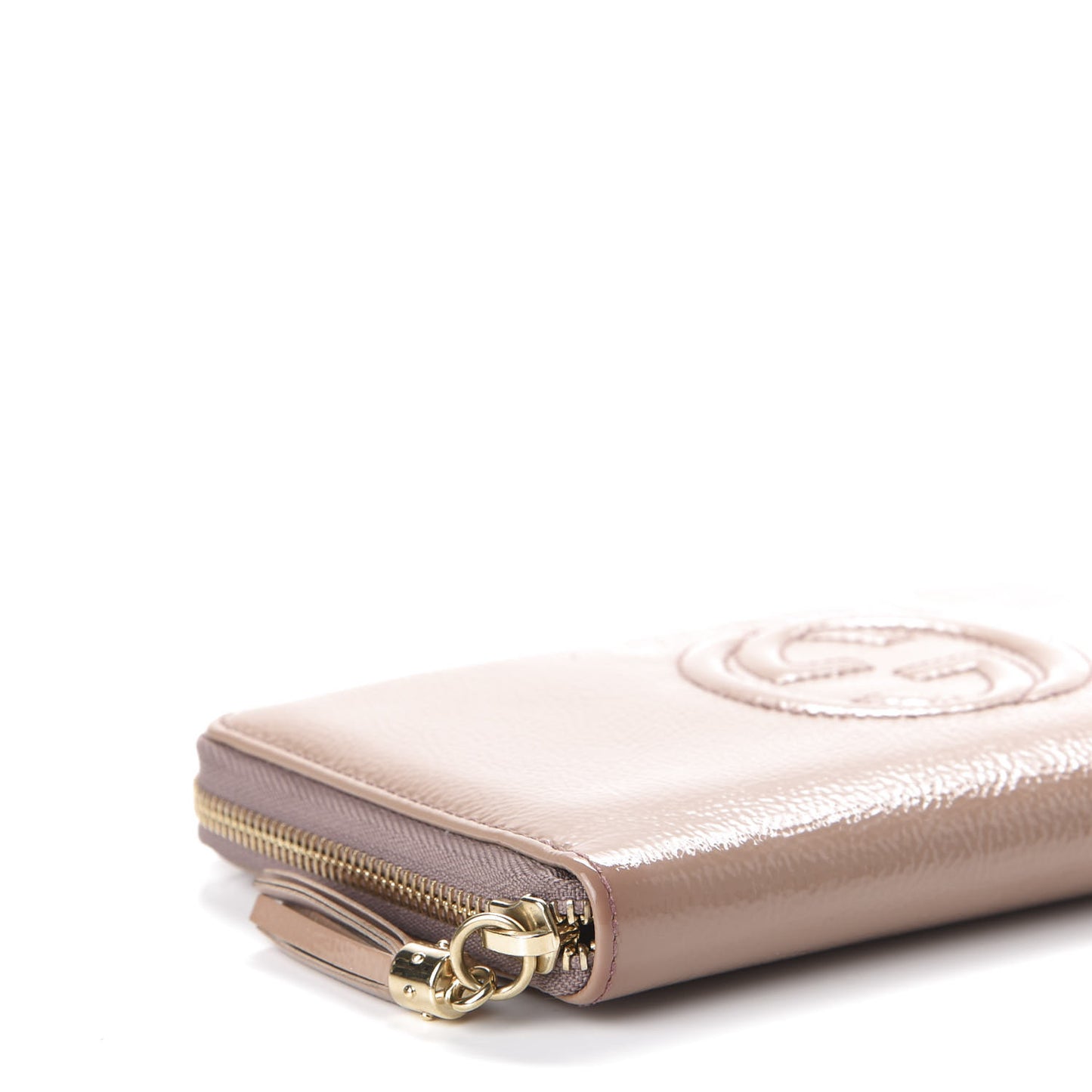 Patent Soho Zip Around Wallet Dark Cipria