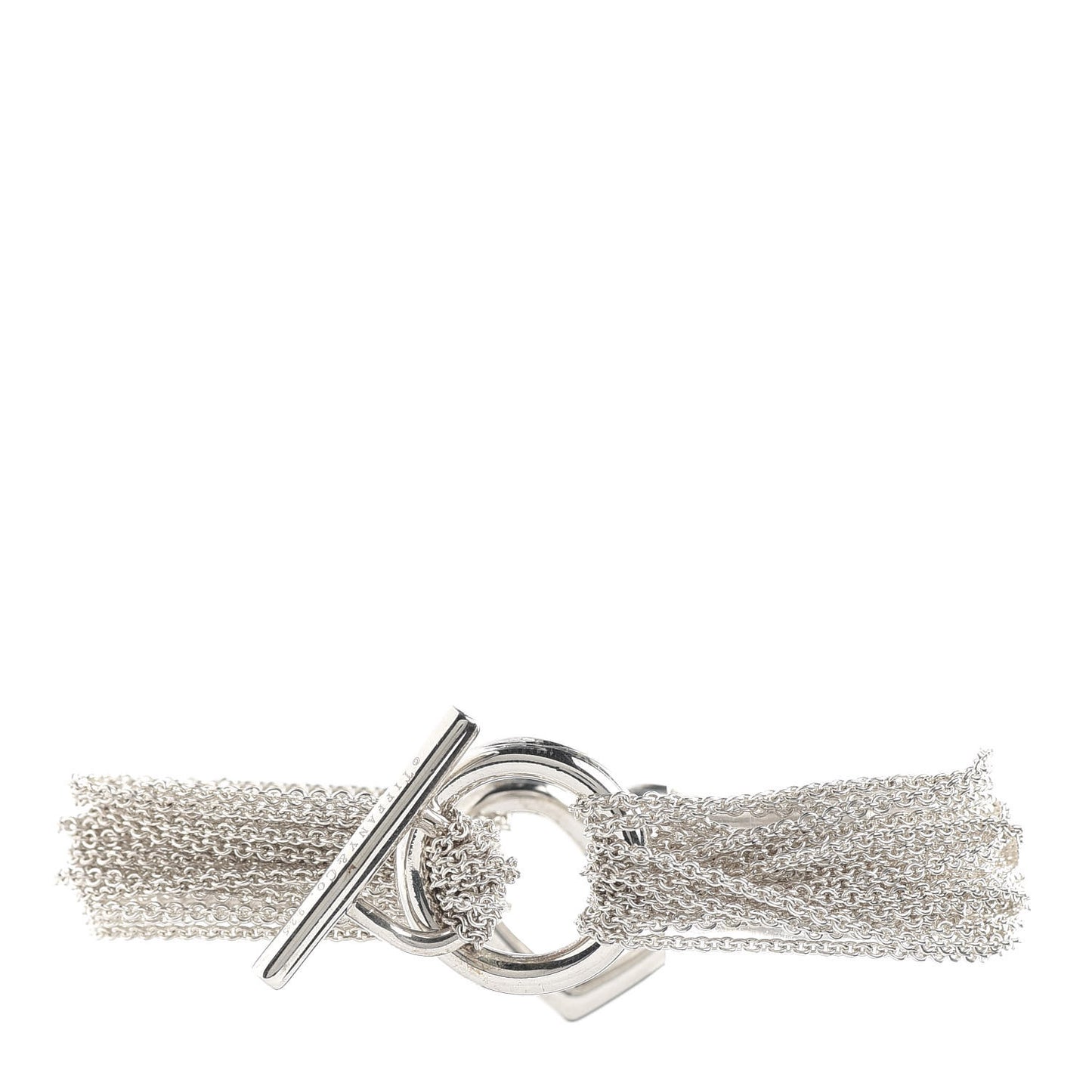 Sterling Silver Heart Mesh Bracelet