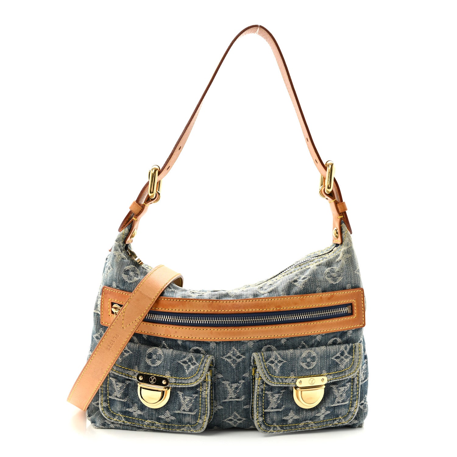 Louis Vuitton Monogram Denim Baggy PM Blue 1 of 9