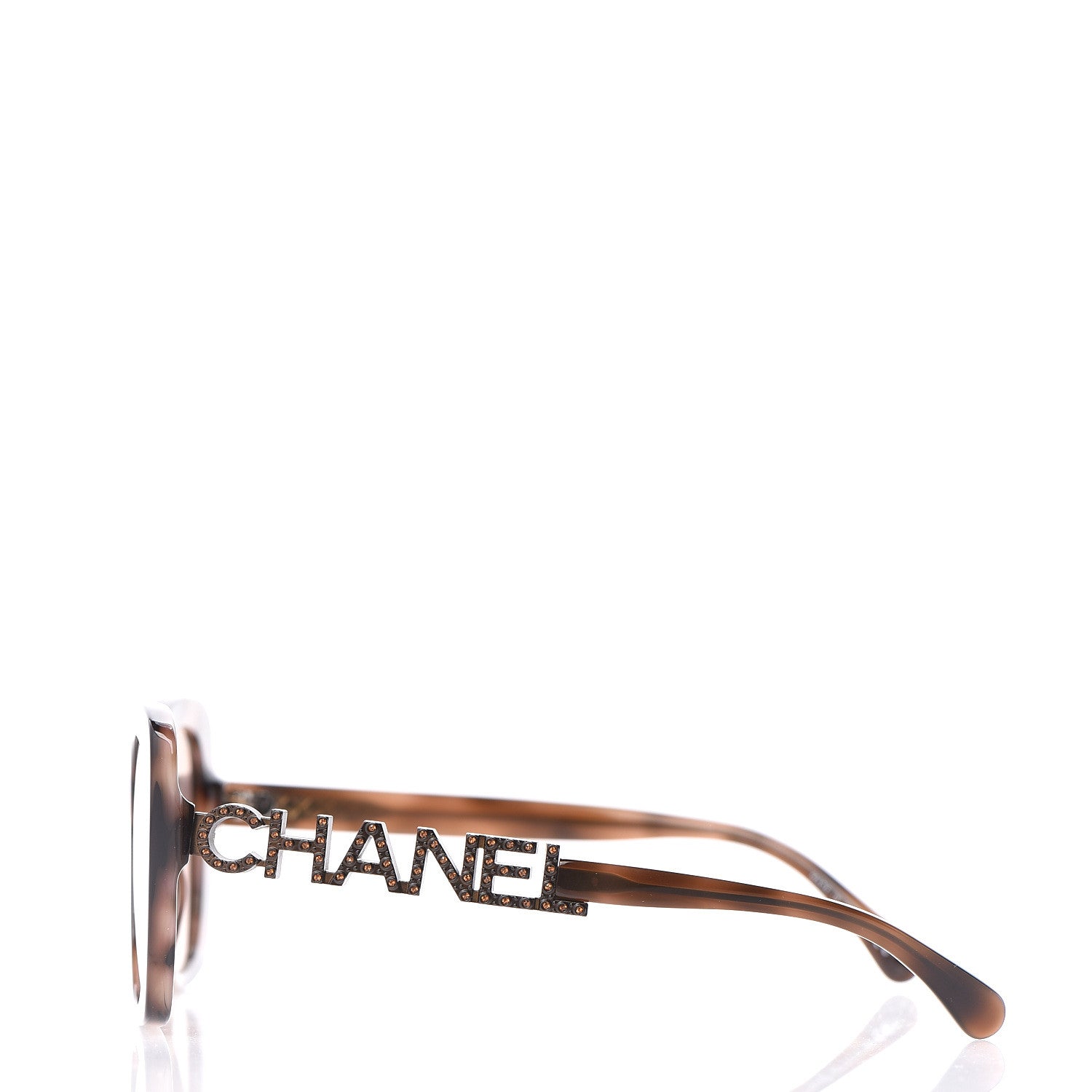 Chanel Acetate Strass Square Sunglasses 5422 Tortoise 3 of 6
