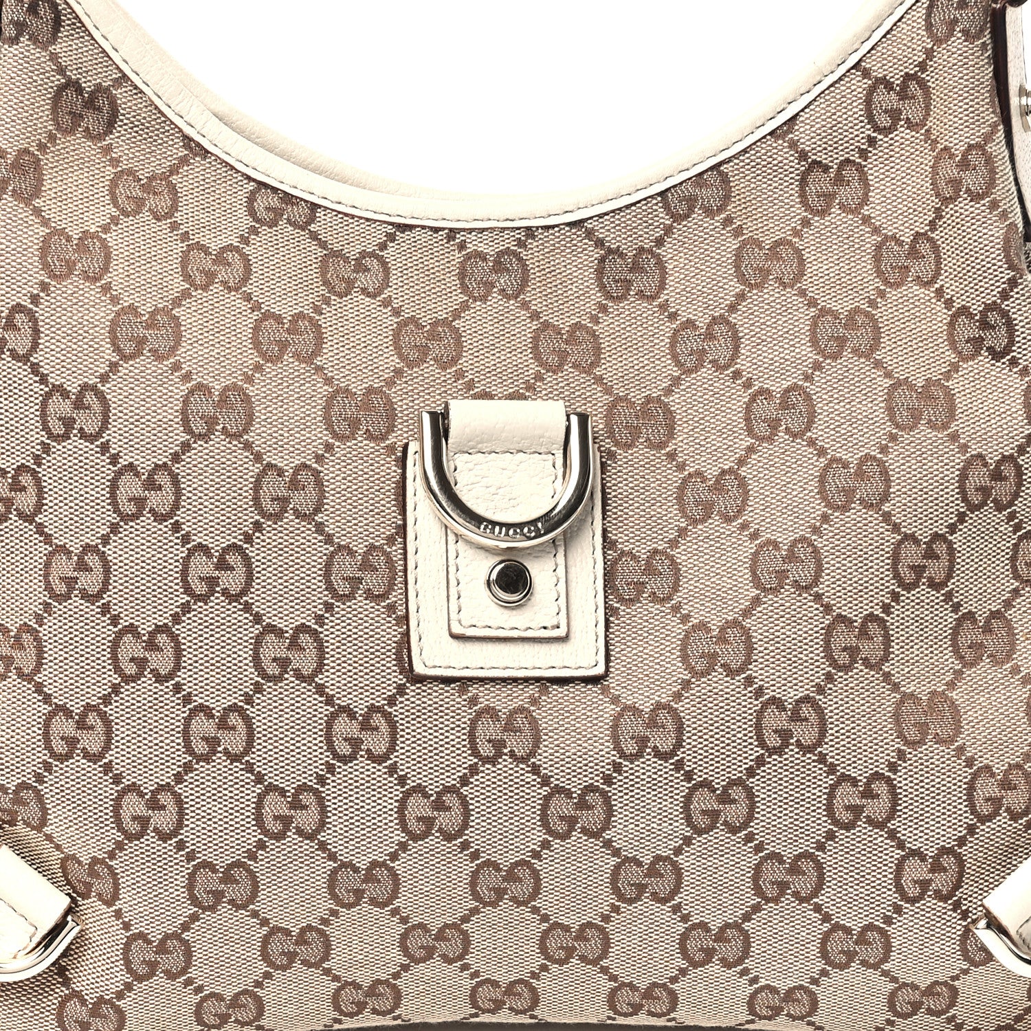 Gucci Monogram Medium Abbey D Ring Hobo Off White 8 of 11