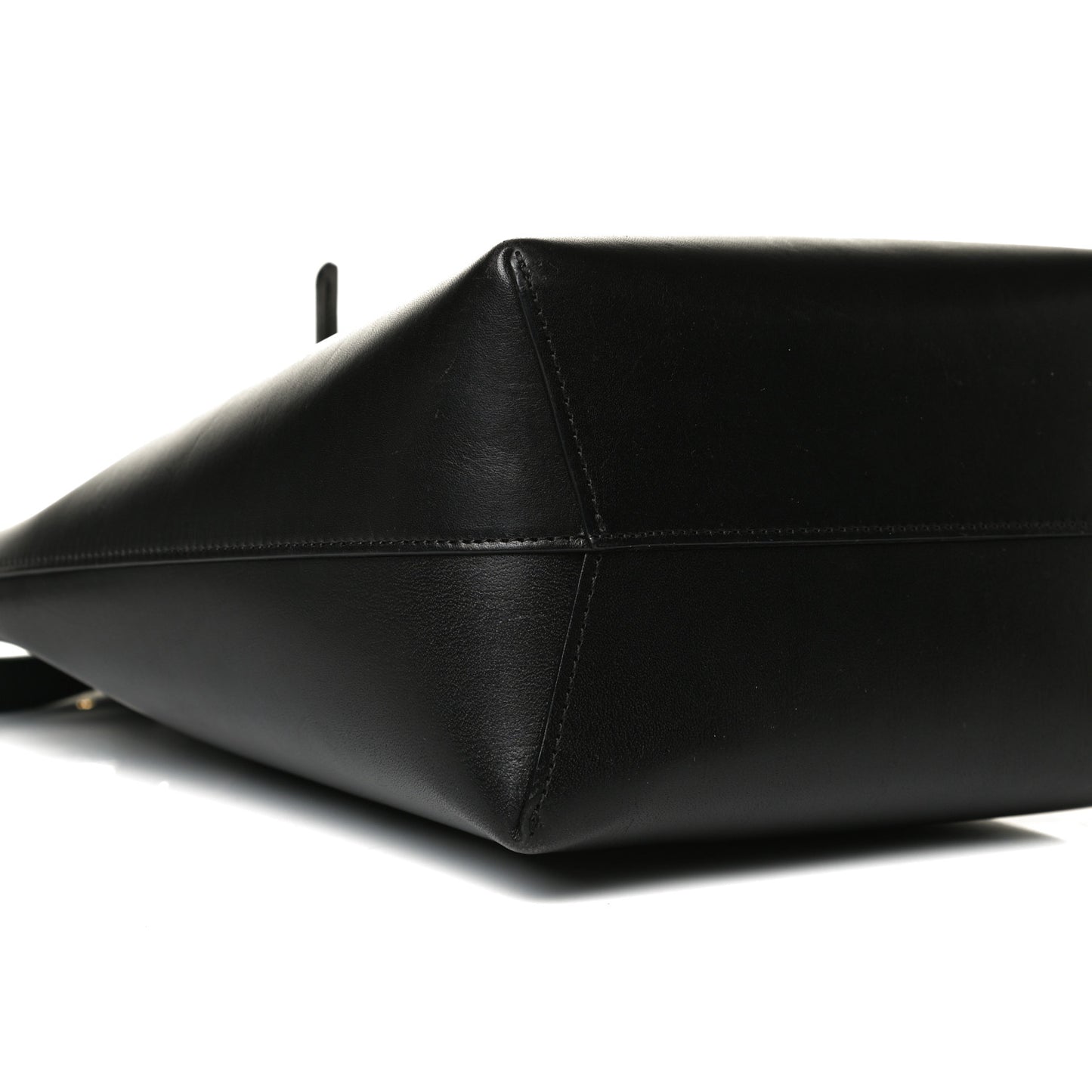 Calfskin Mini Bucket Bag Black Flamma