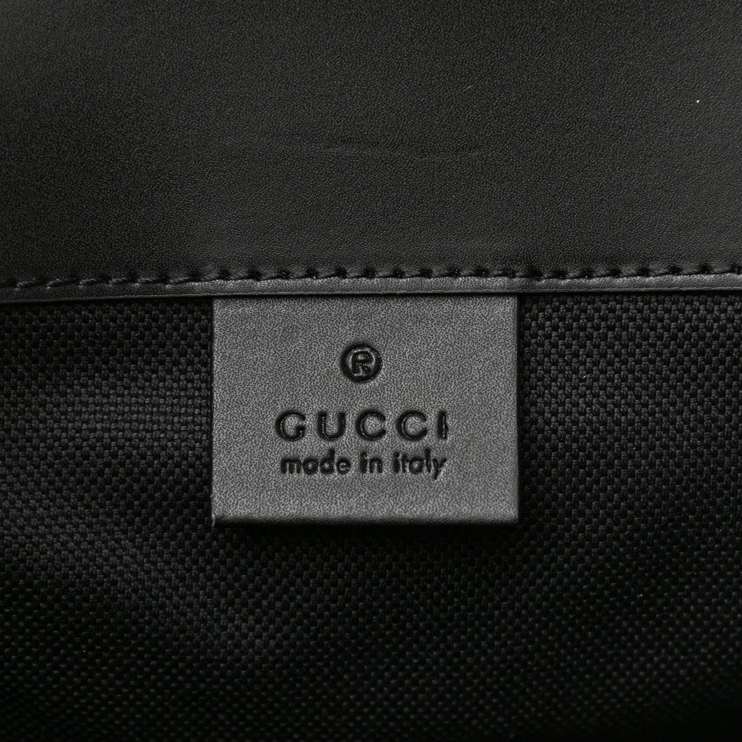 Soft GG Supreme Monogram Appia Calfskin Web Double Buckle Backpack Black