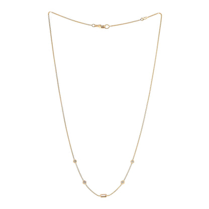 David Yurman 18K Yellow Gold Diamond Novella Necklace 3 of 5