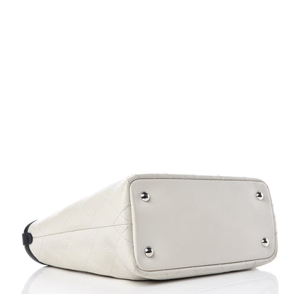 Chanel Grained Calfskin Shopping Fever Tote White 5 of 11