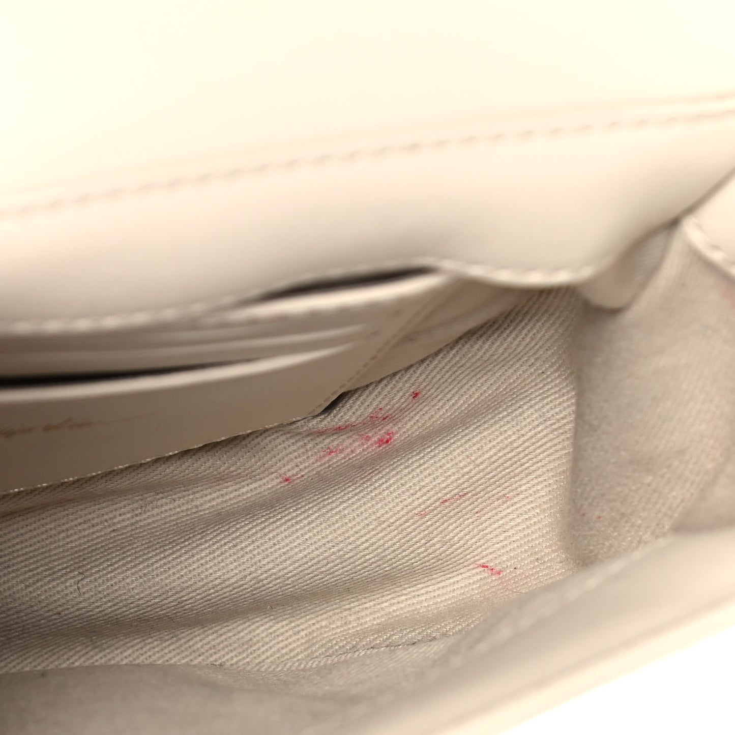 Calfskin Alix Saddle Crossbody Bag Off White