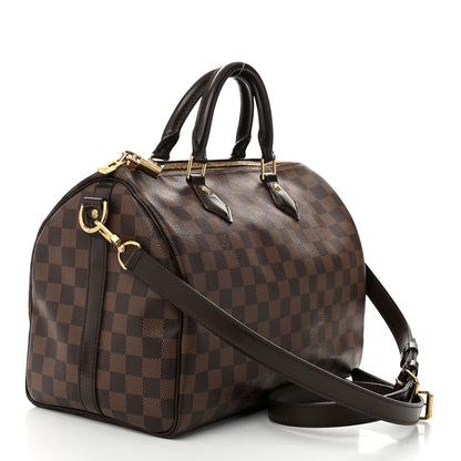 Louis Vuitton Damier Ebene Speedy Bandouliere 30 3 of 10