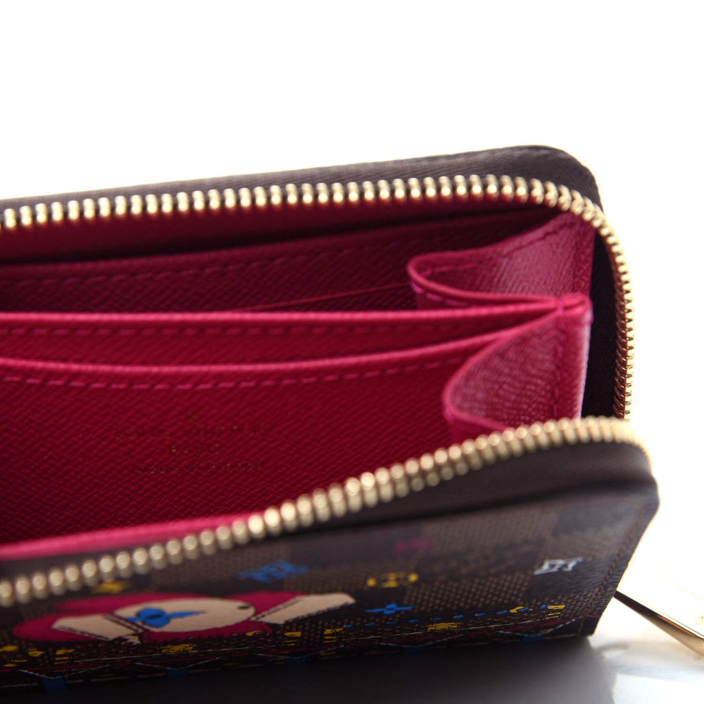 Damier Ebene 2020 Christmas Animation Roller Coaster Zippy Coin Purse Pivoine