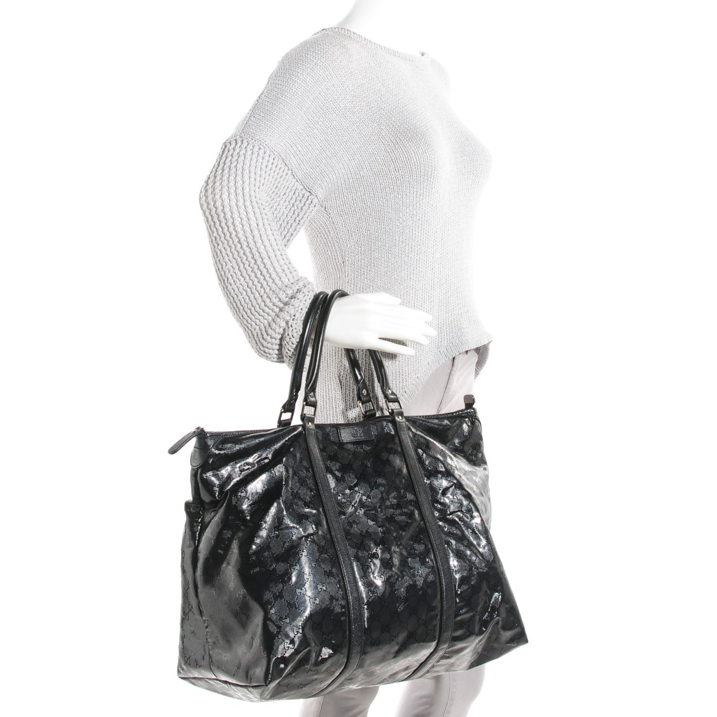 Imprime Monogram Medium Joy Tote Bag Black