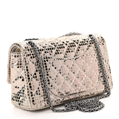 Chanel Suede Quilted Mirror 2.55 Reissue 225 Flap Silver 3 of 10