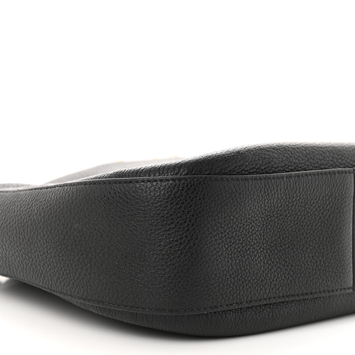 Prada Vitello Phenix Zippered Messenger Hobo Black 8 of 9