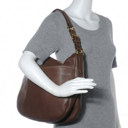 Prada Vitello Daino Shoulder Bag Bruciato 2 of 9