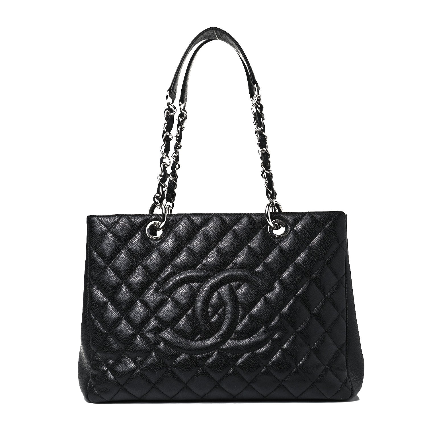 Chanel Caviar Quilted Grand Shopping Tote GST Black 1 of 9