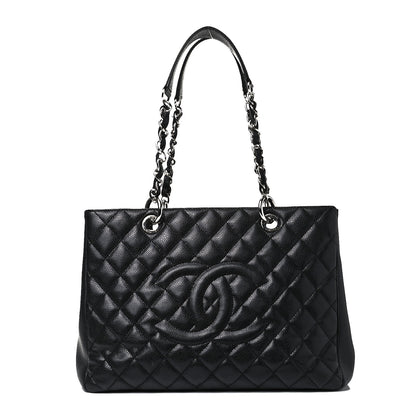 Chanel Caviar Quilted Grand Shopping Tote GST Black 1 of 9