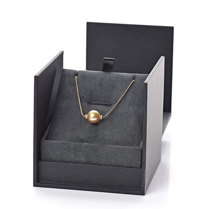 David Yurman 18K Yellow Gold South Sea Pearl Diamond Solari Single Station Necklace Yellow 5 of 5