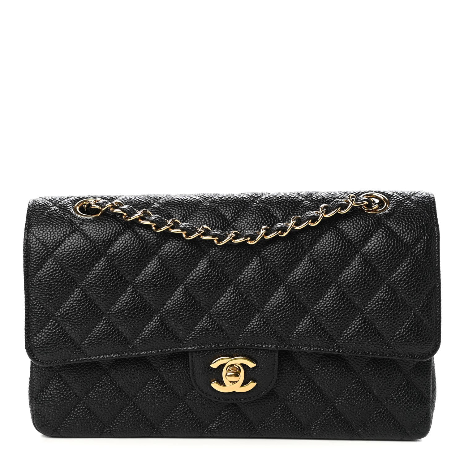 Chanel Caviar Quilted Medium Double Flap Black 1 of 10